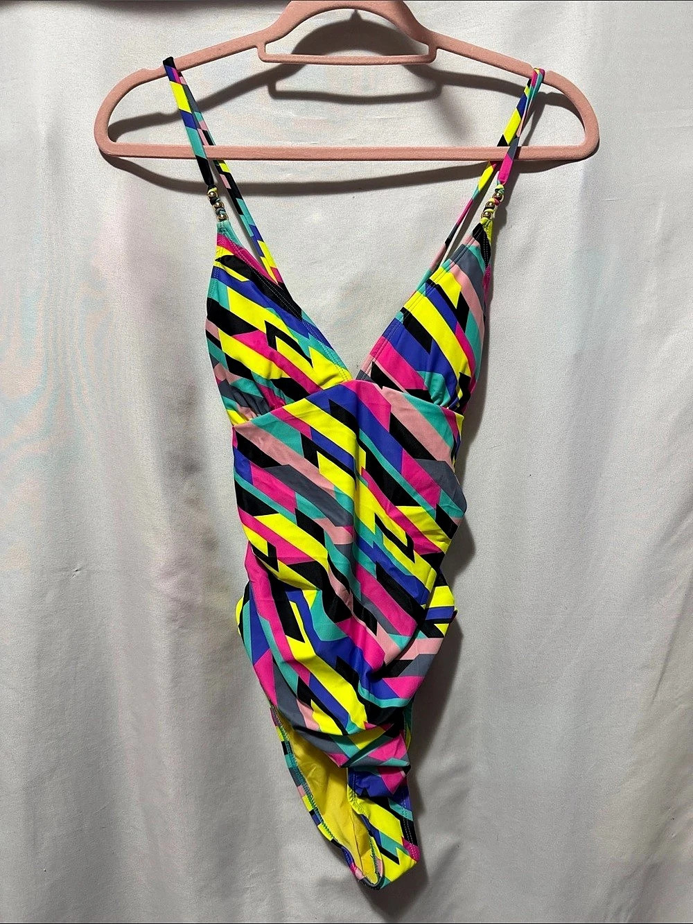 Relleciga R2216-041 Geometric One-Piece Swimsuit Size Small NWT